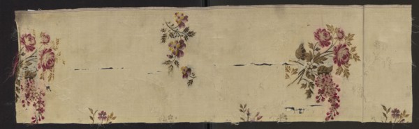 Fragment of fabric, fabrics, fragments of silk fabrics, patterned fabrics, fabrics with preserved