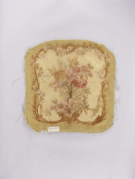 Two tapestry armchair backrest upholsteries and one sofa upholstery, unknown author. Varietal,