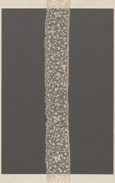 Lace fragment, needle lace, Krzeszowice Lesser Poland Voivodeship;