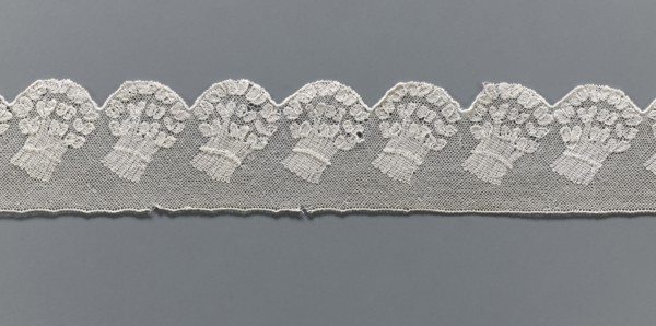 Fragment of lace, Malines Mechelen lace, 18th century, Henryków German: Heinrichau, lace, width 6