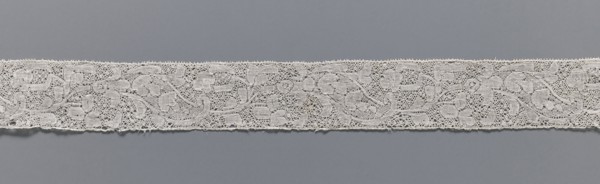 Lace fragment, lace, Binche lace, Henryków German: Heinrichau, clothing accessory, needle lace with