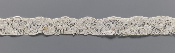 Lace fragment, repossession provenance; bobbin lace, Malines Mechelen style, mid-18th century;