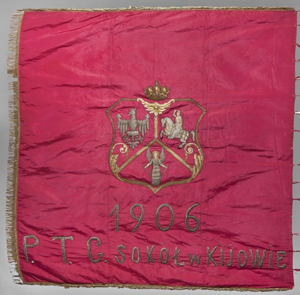 Banner of the Sokól Gymnastic Society in Kiev, banners, origin unknown, Polish Gymnastic Society