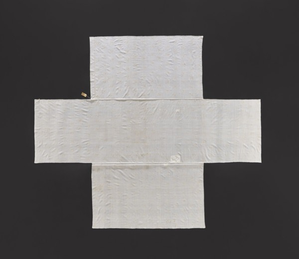 Church napkin, church paraments; Evangelical church Sielec furnishings. Embroidered thin white