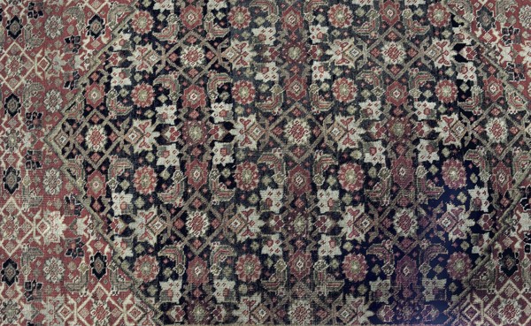 Carpet, Knotted woolen fabric, woven carpet, 2nd half of the 19th century, Iran. In the center are