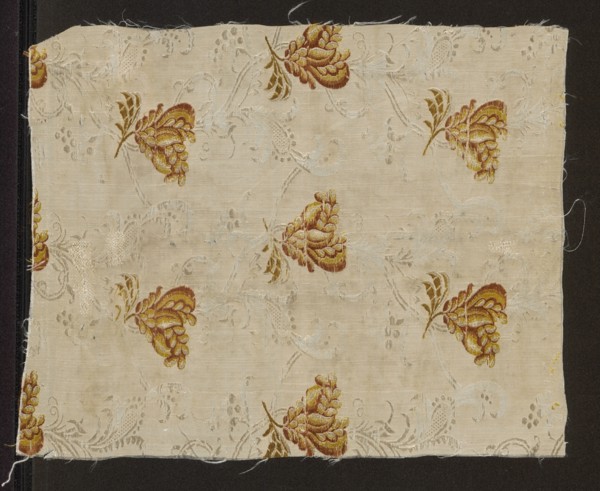 Fragment of fabric, varia, fragments of silk fabrics, patterned fabrics, 18th-century silk fabric,