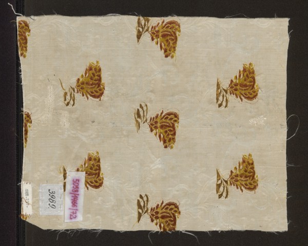 Fragment of fabric, varia, purchase provenance removed specifics. Fragments of silk fabric,