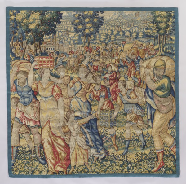 Figural tapestry, Geubels, Franz 1535–1590 artist/workshop, tapestries, battle scenes, antique