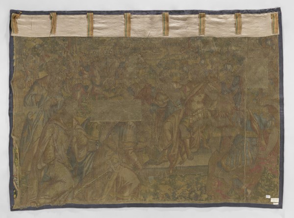 Figural tapestry, Geubels, Franz 1535–1590 maker/workshop, battle scene depicting a victorious