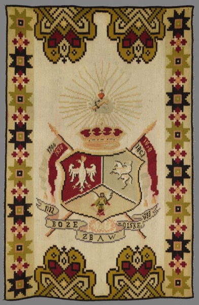 Kilim, Baraniuk fl. ca. 1890–1910. Kilim, 19th/20th century, Chortkiv Ukraine. Decorative