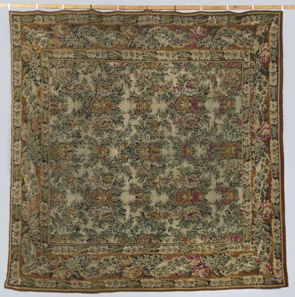Court kilim, visual documentation, manor and home furnishings, decorative fabrics, plant ornaments,