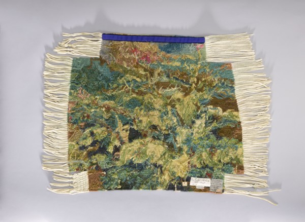 Tapestry chair cover;, repossession provenance; flowers, leaves, floral ornaments; fabrics;