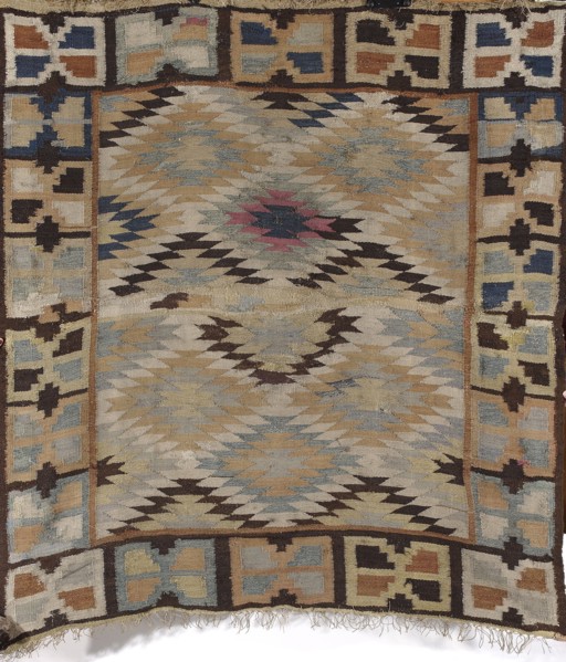 Kilim, Kilim, Podolia Ukraine origin; Poland cultural association. Decorative fabric for interior
