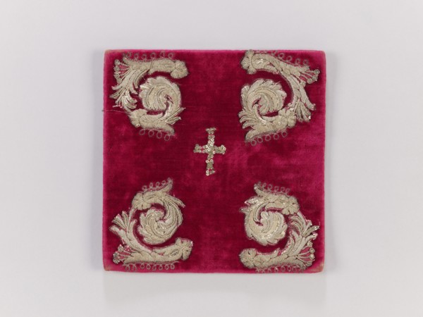 Pall, palls, church paraments, revindication provenance, plant ornaments, 19th century, Europe,