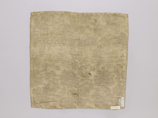 Velum, vellum, church paraments, reclaimed, 19th century, Europe, liturgical parament, height 47