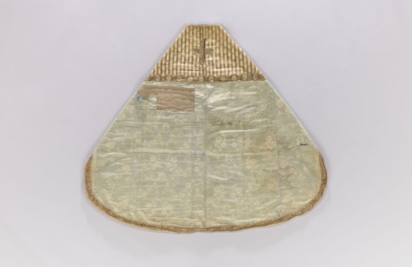 Church cope, unknown origin, flowers, leaves, liturgical vestment with plant ornament, church
