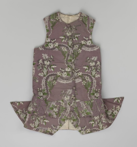 Vest, floral ornaments, patterned fabrics, Henryków German: Heinrichau - museum repository,