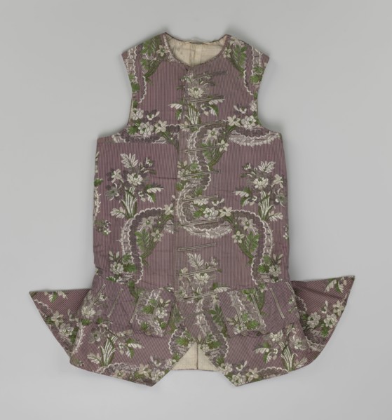 Vest, floral ornaments, patterned fabrics, Henryków German: Heinrichau - museum repository,