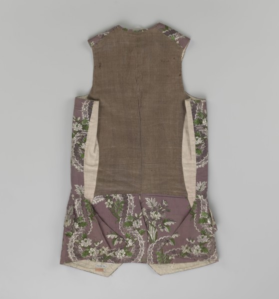 Vest, floral ornaments, patterned fabrics, Henryków German: Heinrichau - museum repository,