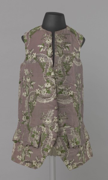 Vest, floral ornaments, patterned fabrics, Henryków German: Heinrichau - museum repository,