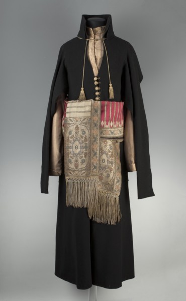 Zupan, Polish men's clothing national costume, long zupan fitted at the top and flared at the