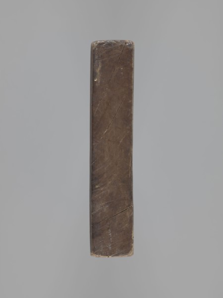 Double-sided gingerbread mould. Obverse: group of three musicians in 17th–18th-century costume hat,