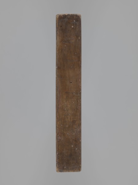 Double-sided gingerbread mould. Obverse: image of Madonna and Child; reverse: small image of
