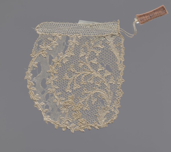 Lace — fragment of a jabot, maker, Kublicki Piottuch, Alfred 1861–1945 creator, lace, 1st half of