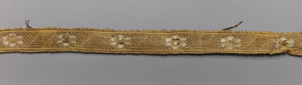 Gallon, gallons haberdashery, origin unknown, plant ornaments, 18th century, Poland, Drzewica,