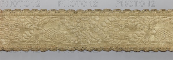 Gallon, haberdashery, origin unknown, 19th century, possibly Lithuania, fabric, haberdashery, width