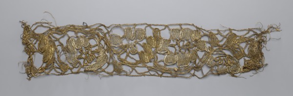 Lace fragment, lace, 2nd half of the 18th century, possibly Flanders, fabric, width 7.5 cm, length