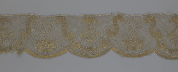 Lace fragment, maker unknown possibly Kublicki Piottuch, Alfred, 1861–1945 noted, lace strip
