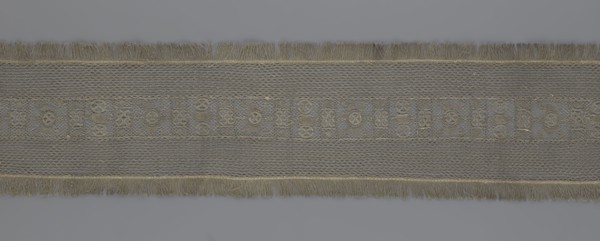A so-called Saxon lace belt, creator, lace belt for men's clothing; central continuous belt with a