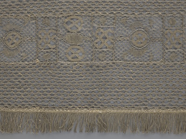 A so-called Saxon lace belt, creator unknown, lace belt for men's clothing, clothing accessory;