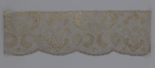 Lace fragment, lace, 18th century, Europe; fabric; width 20 cm, length 120 cm; purchased provenance