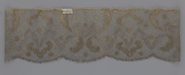 Lace fragment, lace, 18th century, Europe, fabric, width 20 cm, length 120 cm, purchased