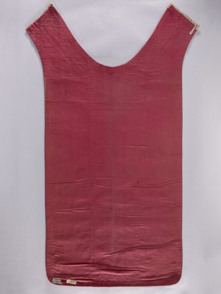 Back of a chasuble, creator unknown, origin France, 2nd half of the 18th century. Grosgrain