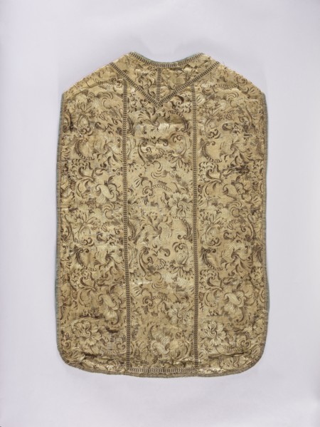 Chasuble., Liturgical vestment, 18th/19th century, France. Embroidered with flowers and plant
