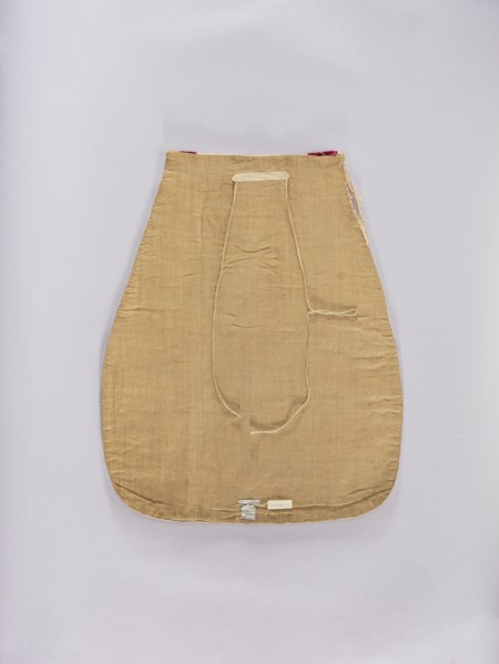 Chasuble, unknown creator; liturgical vestment, 18th–19th century, Poland. Back: sides of smooth