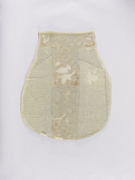 Chasuble, liturgical vestment. Genoese velvet chasuble, patterned, convex, with a regularly