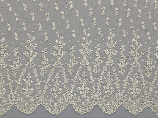 Lace fragment — shuttlecock; mid-19th century, France. Lace shuttlecocks, clothing accessories,