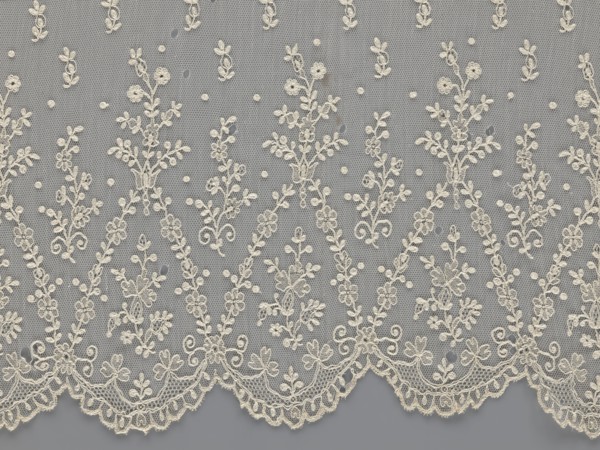 Lace fragment - shuttlecock;, mid-19th century, France. Lace shuttlecocks, clothing accessories,