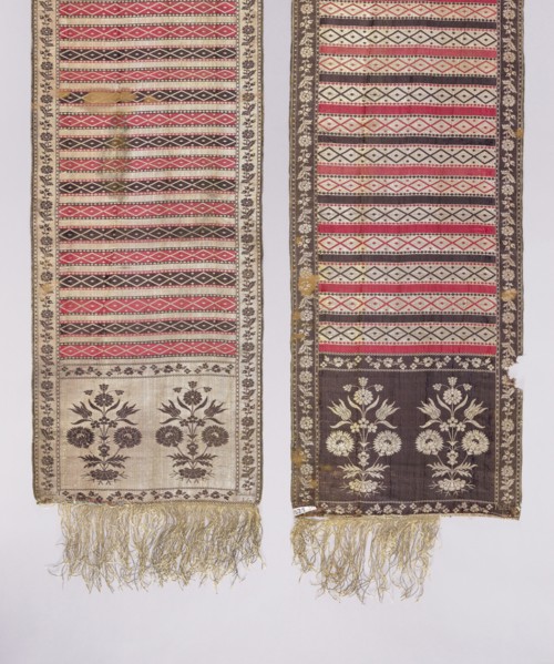 Kontusz sash, Paschalis Jakubowicz Manufactory Warsaw; belt manufacturer; 1788-1794. Solid kontusz