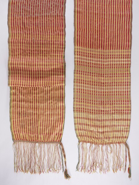 Belt, 19th century, Russia . Geometric ornaments; reversible kontusz belt for Polish men's costume.