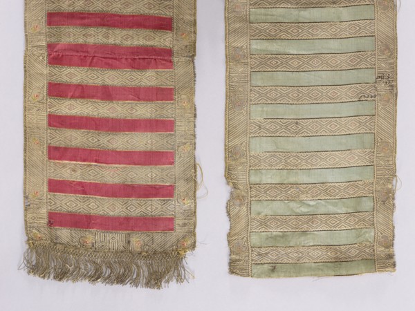 Fragment of a kontusz belt; Polish; 18th century; Gdansk place of origin. Double-sided, semi-solid