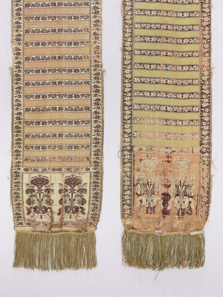 Kontusz sash, Szczepan Filsjean Manufactory Kobylka; belt manufacturer; 1787–1794. Silk kontusz