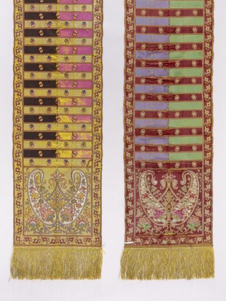 Kontusz belt, gift; bota ornament; Polish costumes; kontusz belts, sashes. Four-sided belt