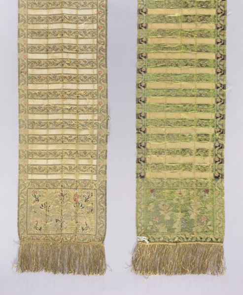 Kontusz sash, Royal Silk Manufactory in Grodno; silk fabric and belt manufacture; 1768–1780.