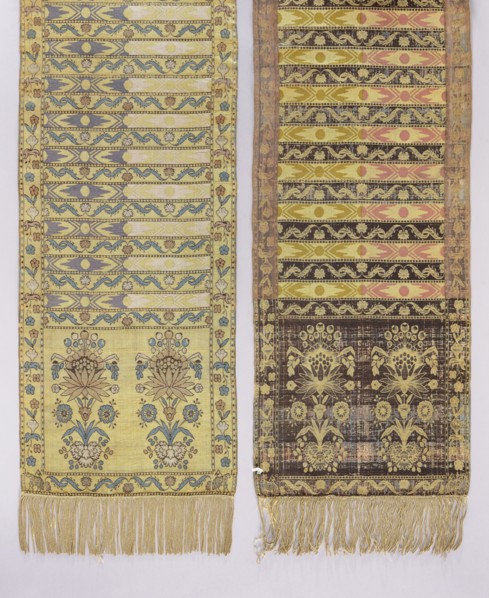 Kontusz sash, Paschalis Jakubowicz Manufactory Warsaw; belt manufacturer; 1788–1794. Bipartite