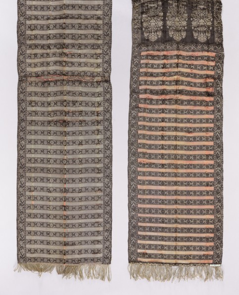 Kontusz belt, Polish men's costume accessory kontusz belt, sewn from pieces; 18th century.